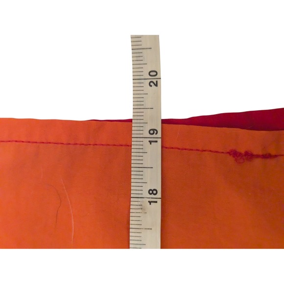 VTG Overkill‎ Canada Colorblock Shorts Men's Large Red Orange 90s Swim Trunks - Picture 11 of 11